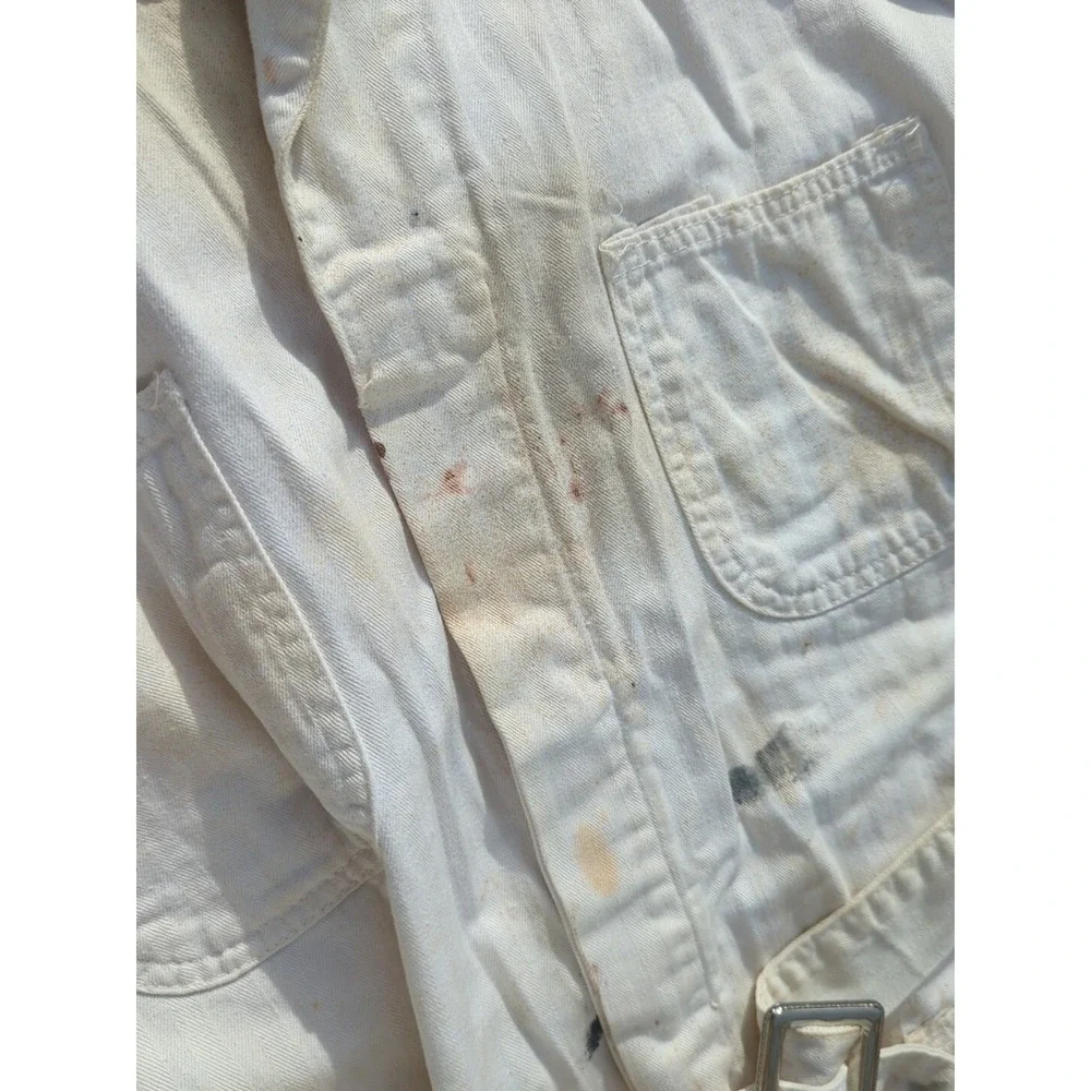 Vintage Long Sleeve Martin Senour Paints  Work‎ Garage Canvas Jacket Advertising